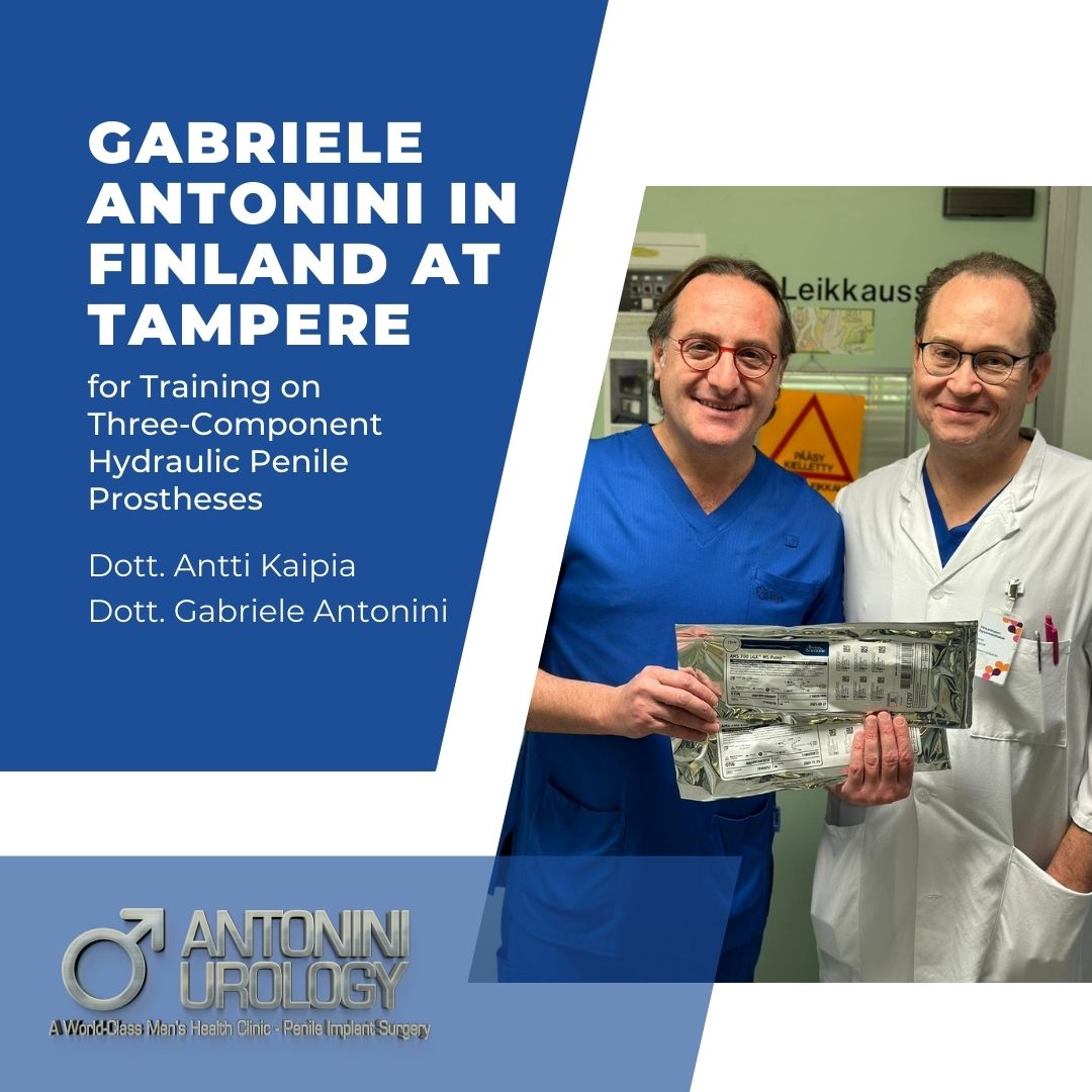 Gabriele Antonini in Finland at Tampere for Training on Three-Component Hydraulic Penile Prostheses